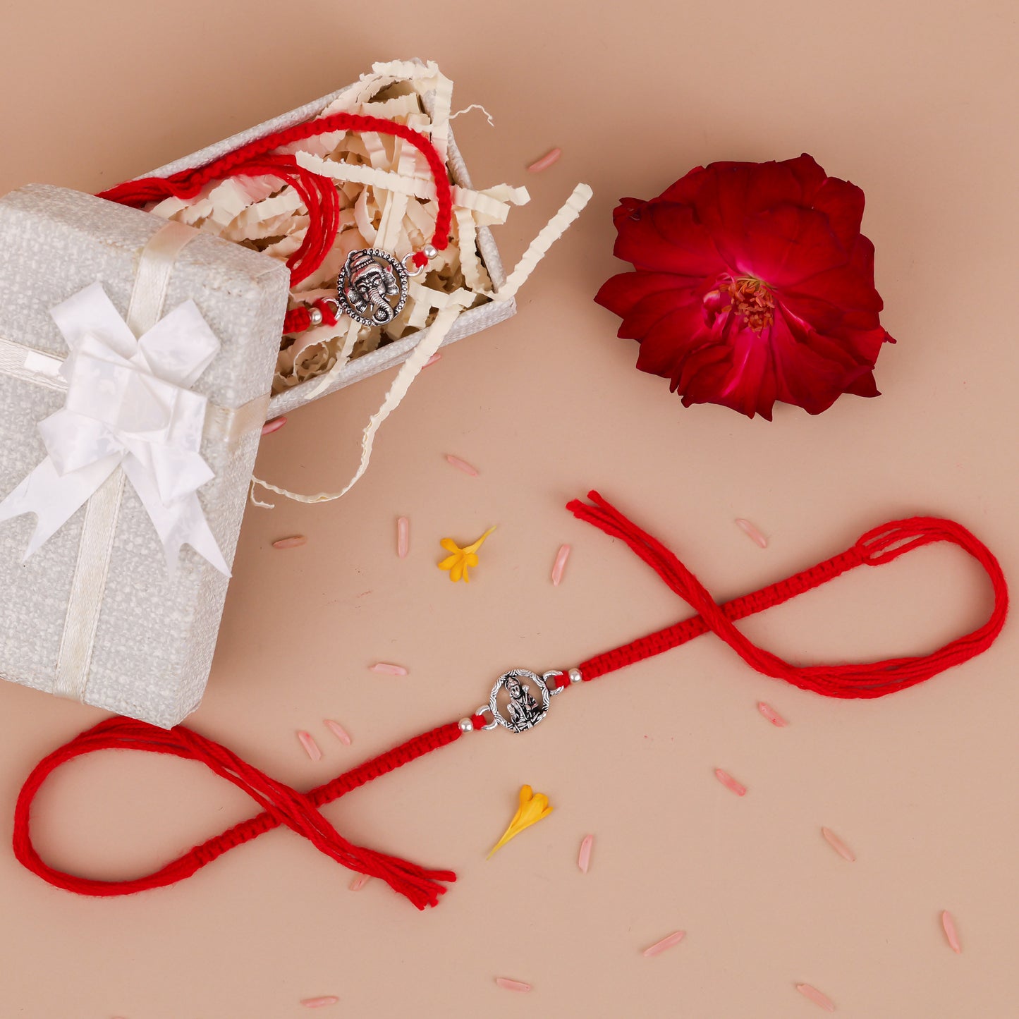 925 Sterling Silver Lord Hanuman Premium Rakhi for Brother