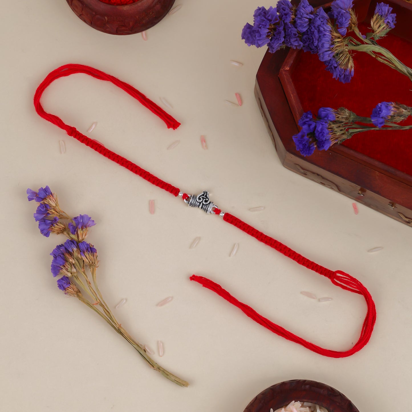 925 Sterling Silver Trident Premium Rakhi for Brother