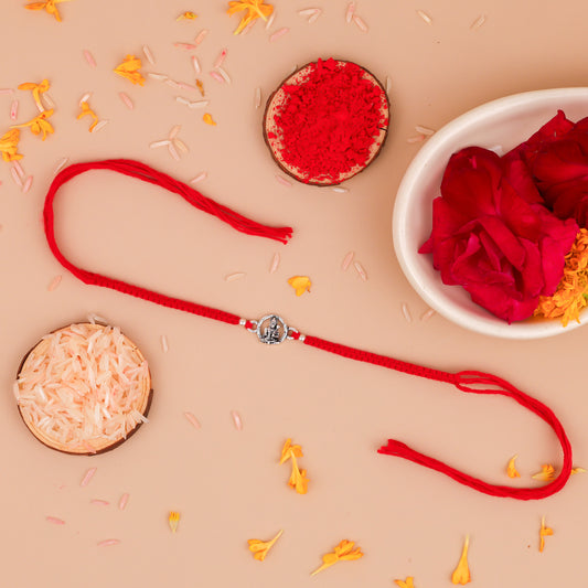 925 Sterling Silver Lord Hanuman Premium Rakhi for Brother