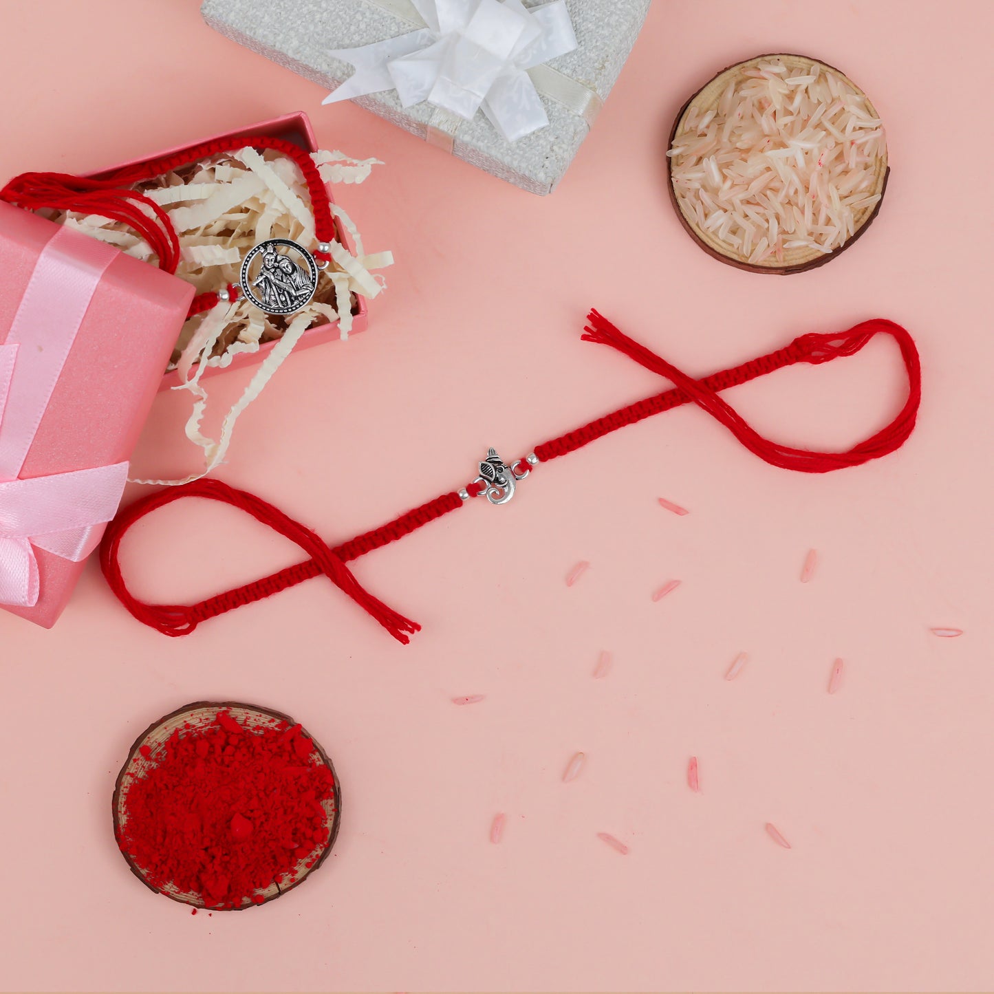 925 Sterling Silver Ganesha Rakhi for Brother