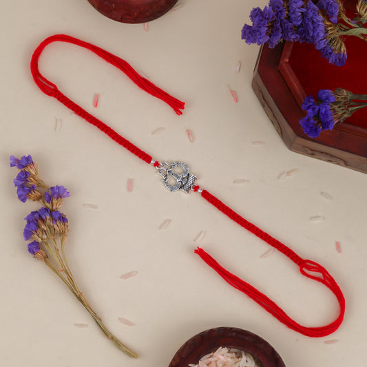 925 Sterling Silver Trident Premium Rakhi for Brother