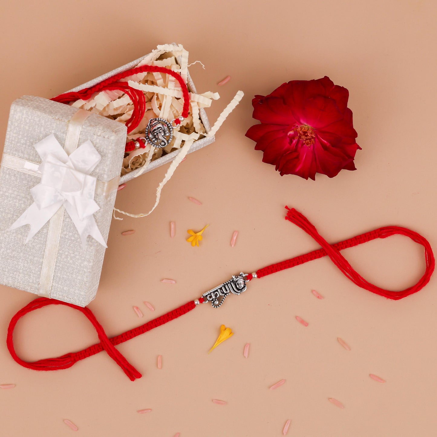 925 Sterling Silver Krishna Rakhi for Brother