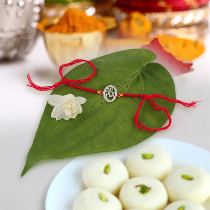 925 Sterling Silver Shree Ram Premium Rakhi for Brother